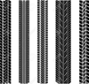 Motorcycle Tire Tracks Clipart Image