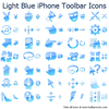 Light Blue Iphone Toolbar Icons Image