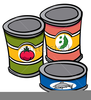 Clipart Of Cans Of Food Image