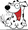 Dalmation Wagging Tail Clipart Image
