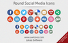 Round Social Media Icons Image