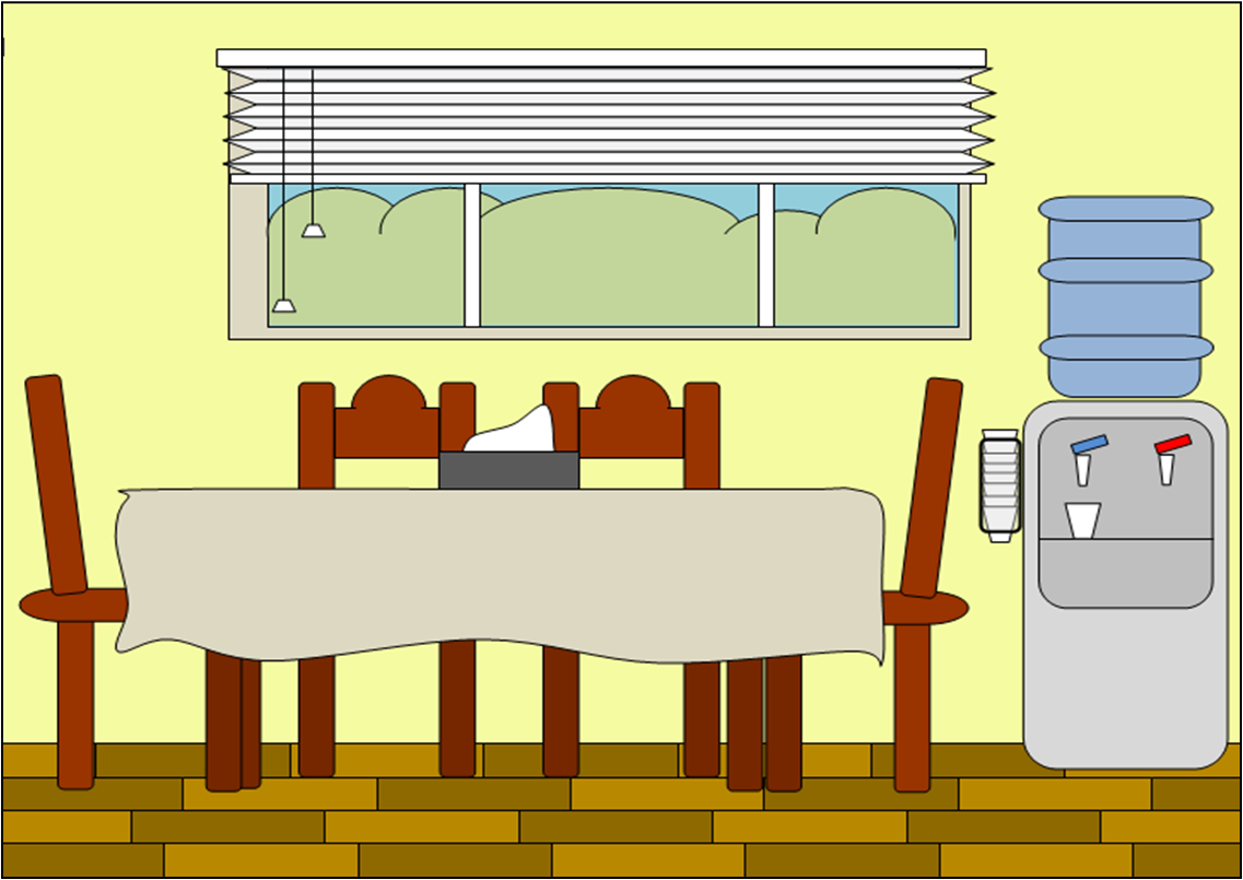 dining room cartoon images