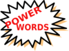 Red Power Word Card Clip Art