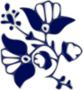 Blue Flower Pattern Clip Art