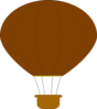 Brown Hot Air Balloon Clip Art