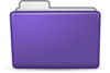Violet Folder Clip Art