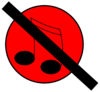 No Music Clip Art