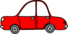 Red Toy Car Clip Art
