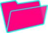 Pink/blue Folder Clip Art