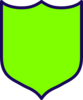 Green Gold Shield Clip Art