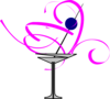 Martini Glass Blueberry Clip Art
