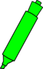Green Highlighter Marker Clip Art