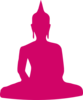 Dark Pink Buddha Clip Art