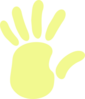 Hand Yellow Clip Art