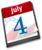 Fourth Of July Calendar Clip Art