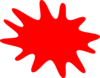 Red Paint Splat Clip Art