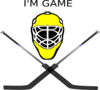 Goalie Mask Crossed Sticks Clip Art