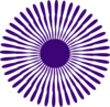 Purple Flower Burst Clip Art