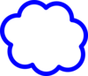 Blue Cloud Clip Art