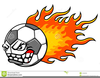Flaming Soccer Ball Clipart Free Image