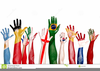 Free Hands Raised Clipart Image