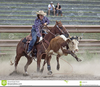 Team Roping Clipart Image