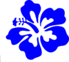 Blue Tropical Flower Clip Art