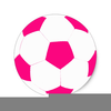 Pink Soccer Ball Clipart Image