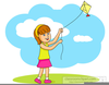 Flying Kites Clipart Image