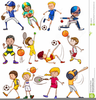 Clipart Girls Playing Sports Image