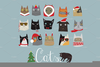 Clipart Christmas Cat Image