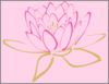 Pink Lotus On Pink Clip Art