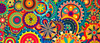 Colorful Pattern Mixed Wallpaper Image