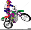 Riding Motorcycle Clipart Image