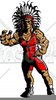 Clipart Of Warrior Football Image