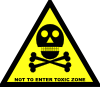 Do Not Enter Toxic Zone Sign Clip Art