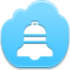 Free Blue Cloud Christmas Bell Image