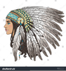 Native American Indian Chief Clipart Image