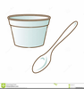 Dish And Spoon Clipart Image