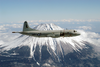 A P-3c  Orion  Assigned To The  Golden Eagles  Of Patrol Squadron Nine (vp-9) Circles Mt. Fuji.  Vp-9 Is Forward Deployed To Misawa, Japan. Image