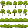 Plants And Trees Clipart Image