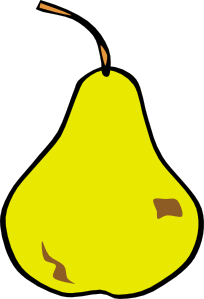 Pear clip art - vector clip art online, royalty free 