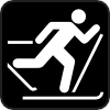Ice Skiing Map Sign Clip Art