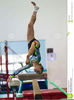 Girl Doing Gymnastics Clipart Image
