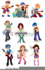 Cartoon Rock Band Clipart Image