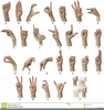 American Sign Language Alphabet Clipart Image