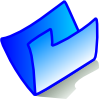 Blue Folder Clip Art