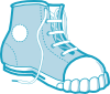 Clothing Blue Boot Clip Art