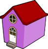 Bigredsmile A Little Purple House Clip Art