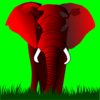 Red Elephant Clip Art